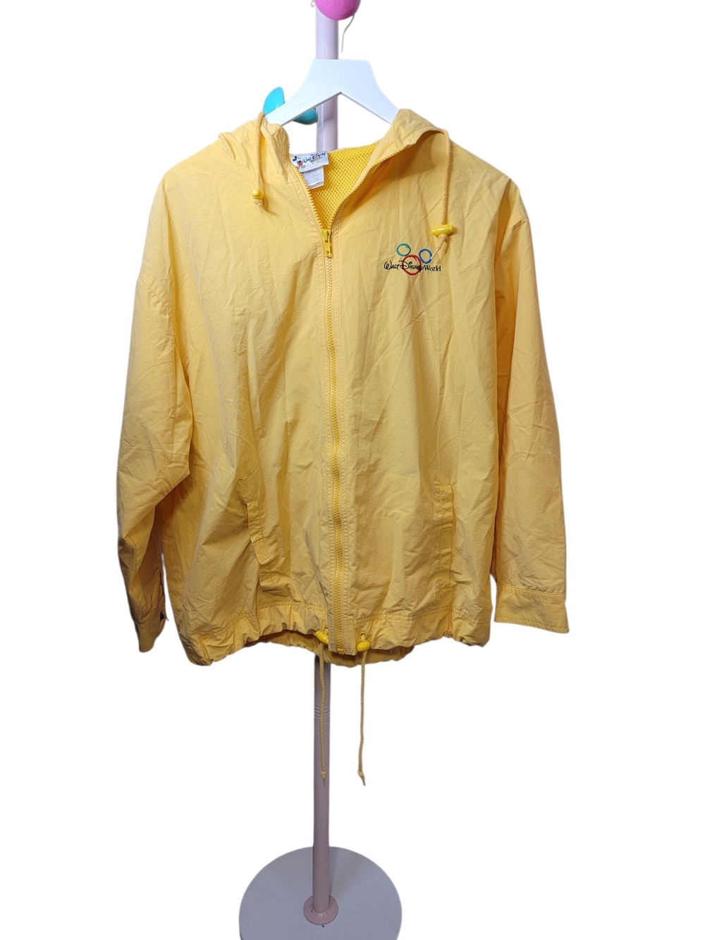 Disney Yellow Hooded Vintage Rain Jacket for Women - Picture 3 of 5